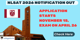 NLSAT 2026 Notification Out, Application Starts November 15, Exam on April 26